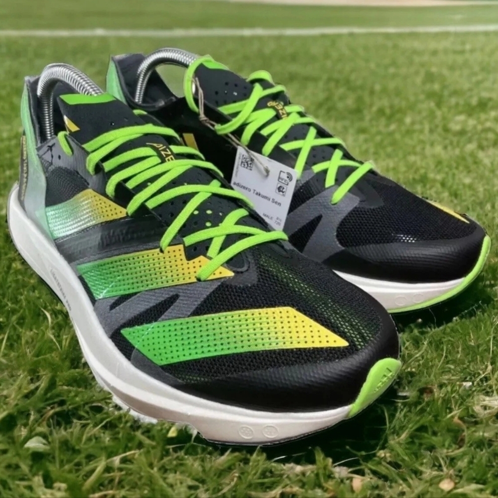 Adidas Adizero Takumi Sen 8 Men's Running Shoes in Beam Yellow